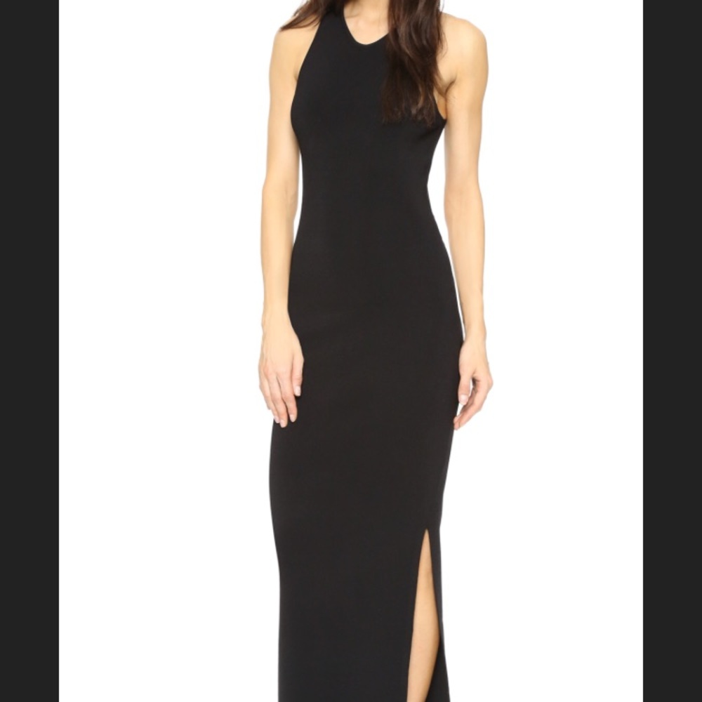 💋JOSEPH (London) black halter cocktail maxi dress - Picture 2 of 6
